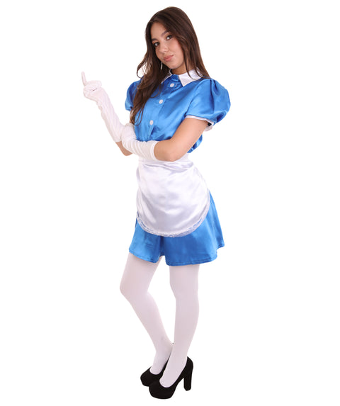 Royal Blue French Maid Costume