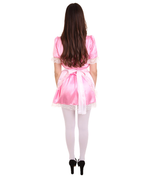 Light Pink Traditional Maid Uniform Costume