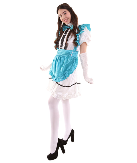 Aqua Blue French Maid Costume 