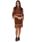 Adult Women's Pocahontas Fancy Dress Costume | Brown Cosplay Costume