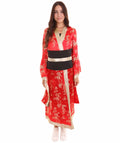 Adult Women's Deluxe Geisha Embroidery Costume | Red Cosplay Costume