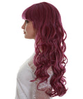 Adult Women's Red Color Curly Long Length Trendy Wig