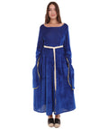 Adult Women's Lady Guinevere  Medieval Renaissance Costume | Blue Cosplay Costume
