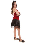 Adult Women's Wild Vamp Costume | Red & Black Halloween Costume
