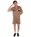 Adult Men's Lieutenant Movie Character Costume |  Brown Halloween Costume