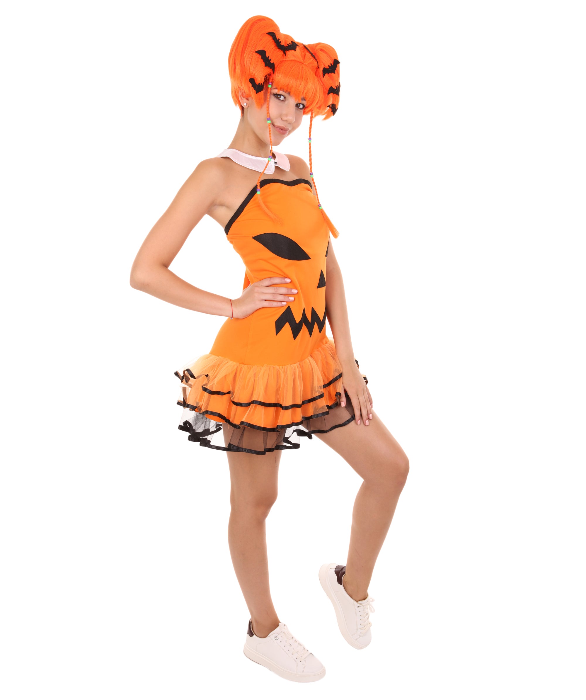 Adult Womens Pumpkin Costume Multi Halloween Costume Halloweenpartyonline 9555