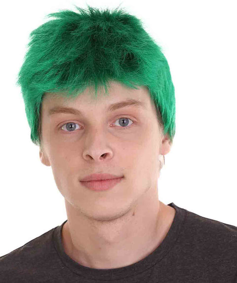 Men Fancy Green Wig