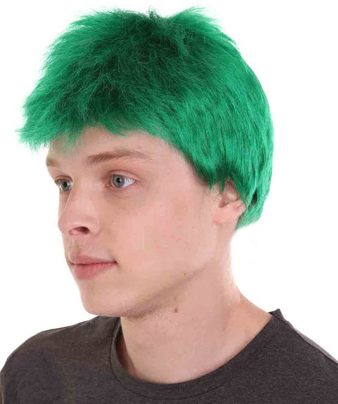 Men Fancy Green Wig