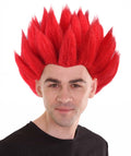 Red Spiked Dragon Wig