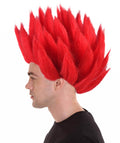 Red Spiked Dragon Wig