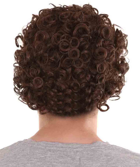 70's Mens Afro Brown Wig