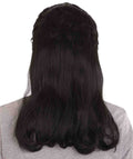 80's Mullet Black Wig | Retro Halloween Wig | Premium Breathable Capless Cap