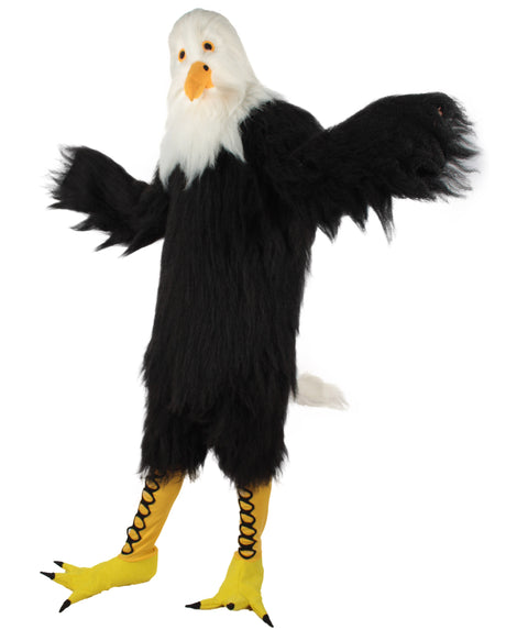 White and Black Eagle Costume with Mask