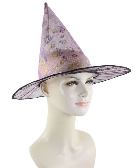 Pink Sweetheart Witch Hat