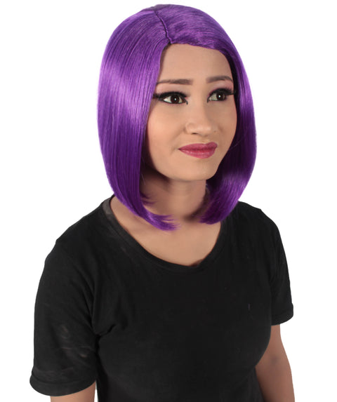 Adult Women"s Halloween Cosplay Shoulder Length Flapper Costume Wig, Multiple Color Options | HPO