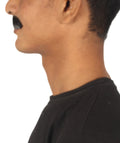 HPO | Premium Human Facial Hair Golden Mustache For Men | Multiple Colors Option