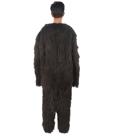 HPO Black and Grey Gorilla Costume | Long Synthetic Fibers