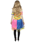 Adult Women's Circus Clown Party Dress Costume | Multi Color Cosplay Costume
