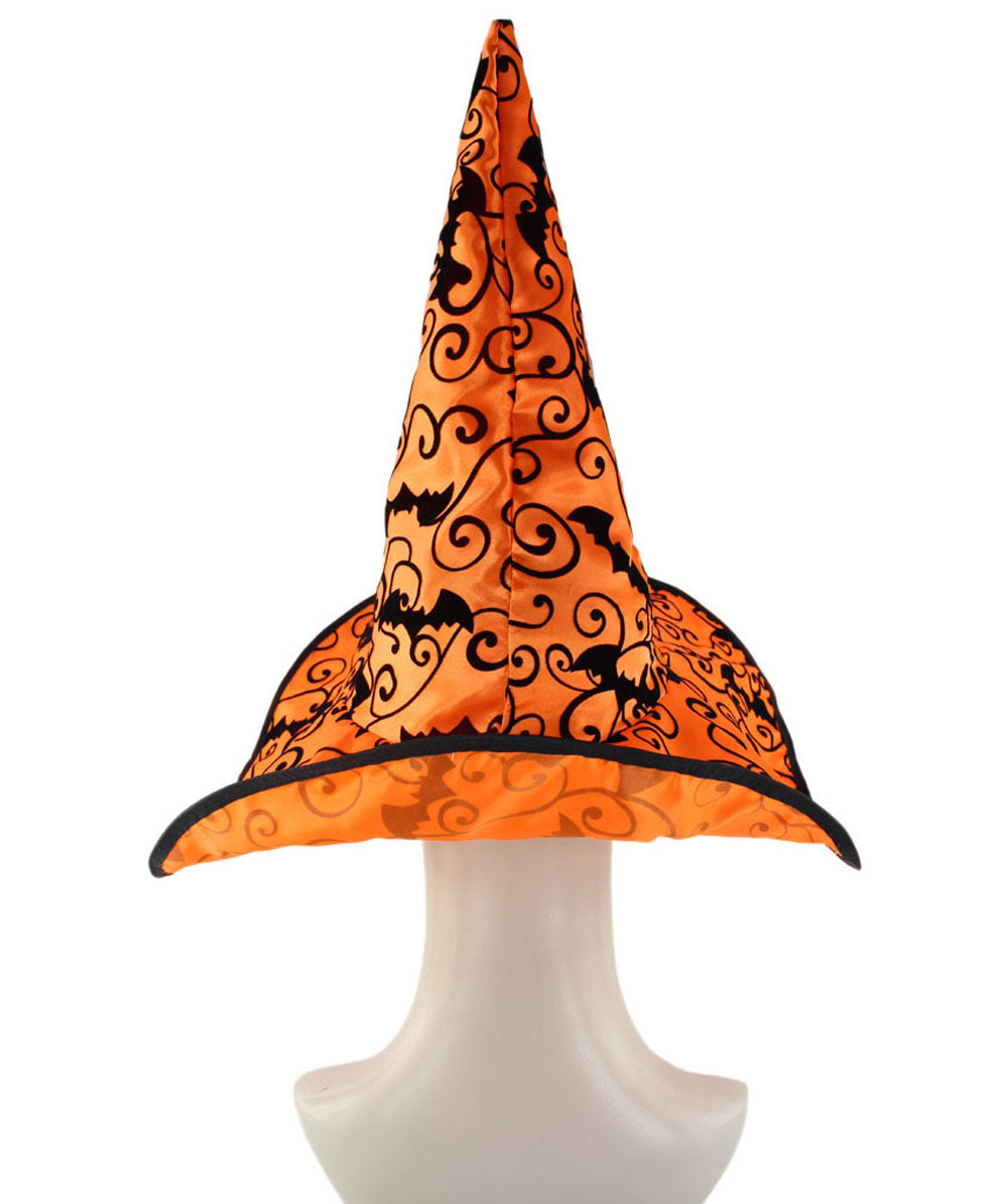 Buy Orange Witch Hat for Adults Women | HPO - HalloweenPartyOnline