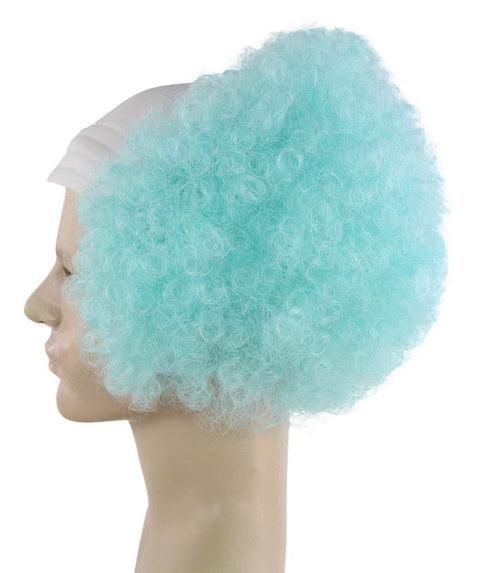 Unisex scary bald clown afro wig