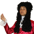 18th century nobleman black wig