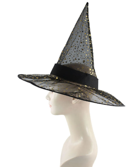 Black Sparkle Witch Hat 