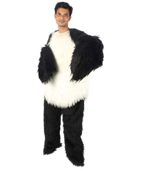 White and Black Panda Costume