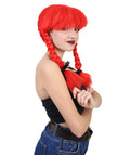 Womens Farm Girl Wig | Medium Red Wig | Premium Breathable Capless Cap