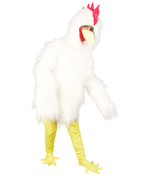 White Chicken Costume with Mask