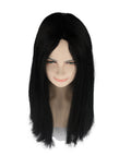 Black Witch Womens Wig | Long Horror Cosplay Halloween Wig | Premium Breathable Capless Cap