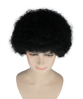 Black Afro Unisex Wig | Jumbo Super Size Cosplay Halloween Wig | Premium Breathable Capless Cap
