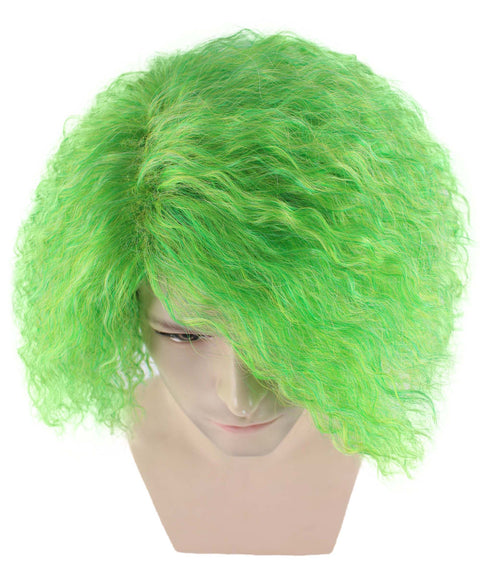 Green Halloween Curly Wig