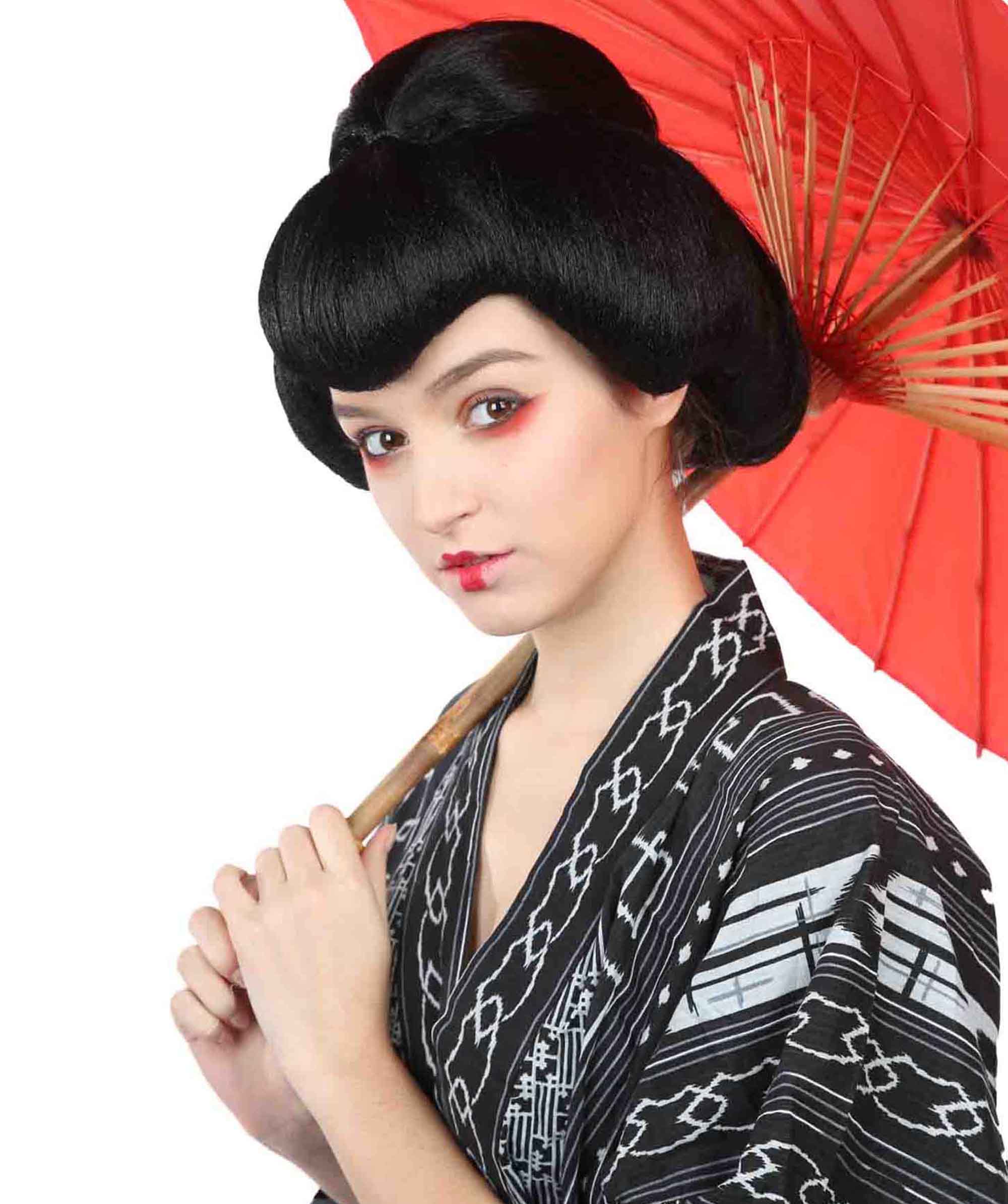 Geisha Kung Fu Wigs - HalloweenPartyOnline
