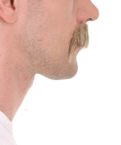 Men's Horseshoe Human Hair Mustache Styles | Facial Hair Multiple Colors Option | HPO
