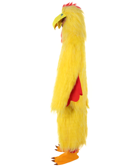 Yellow and Red Chicken Costume with Mask 