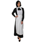 Women’s 55” Long Black and White Anime Movie Maid Costume