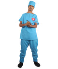 Adult Men's Doctor Uniform Costume | Blue Cosplay Costume