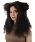 HPO Black Bear wig   - Long Synthetic Fibers
