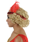 20's Flirty Flapper Girl Wig Blonde