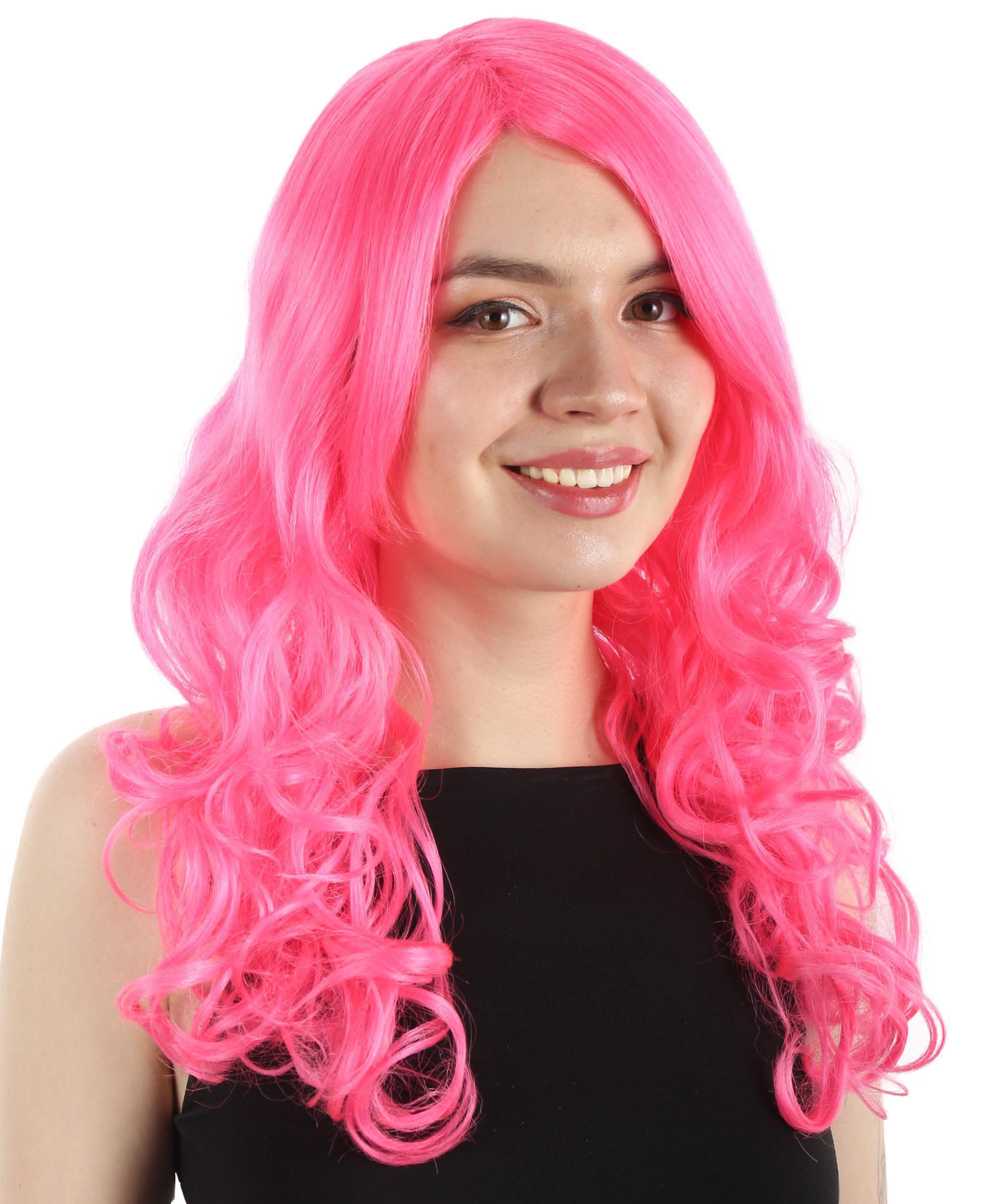 Women's Carnival Mardi Gras Tri-Color Wavy Style Cosplay Wig ...