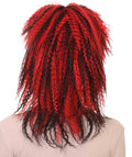 Diabolist Black and Red Style Wig | Super Curly Character Cosplay Halloween Wig | Premium Breathable Capless Cap