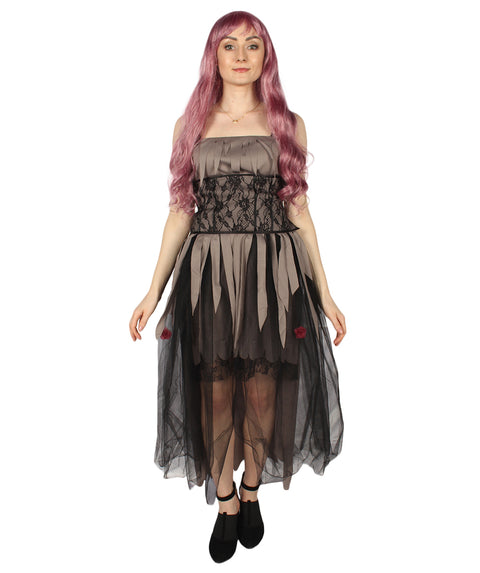 Adult Women's Zombie Gothic Costume |  Multi Color Cosplay Costume