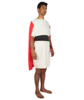 Adult Men's Roman Dictator Historical Costume | Red & White Cosplay Costume