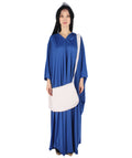 Adult Women's Sky Robe Handmaid Costume with Bag and Bonnet | Blue Cosplay Costume