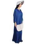 Adult Women's Sky Robe Handmaid Costume with Bag and Bonnet | Blue Cosplay Costume