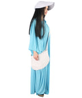 Adult Women's  Robe Handmaid Costume with Bag and Bonnet| Lt Blue Cosplay Costume