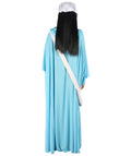 Adult Women's  Robe Handmaid Costume with Bag and Bonnet| Lt Blue Cosplay Costume