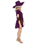 Adult Women Ghost Pirate Costume, White & Dark Purple Cosplay Costume