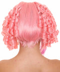 Neon Pink Curly Cosplay Wig