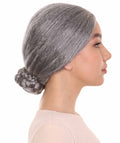 Grandma Womens Wig | Traditional Old People Halloween Wig | Premium Breathable Capless Cap